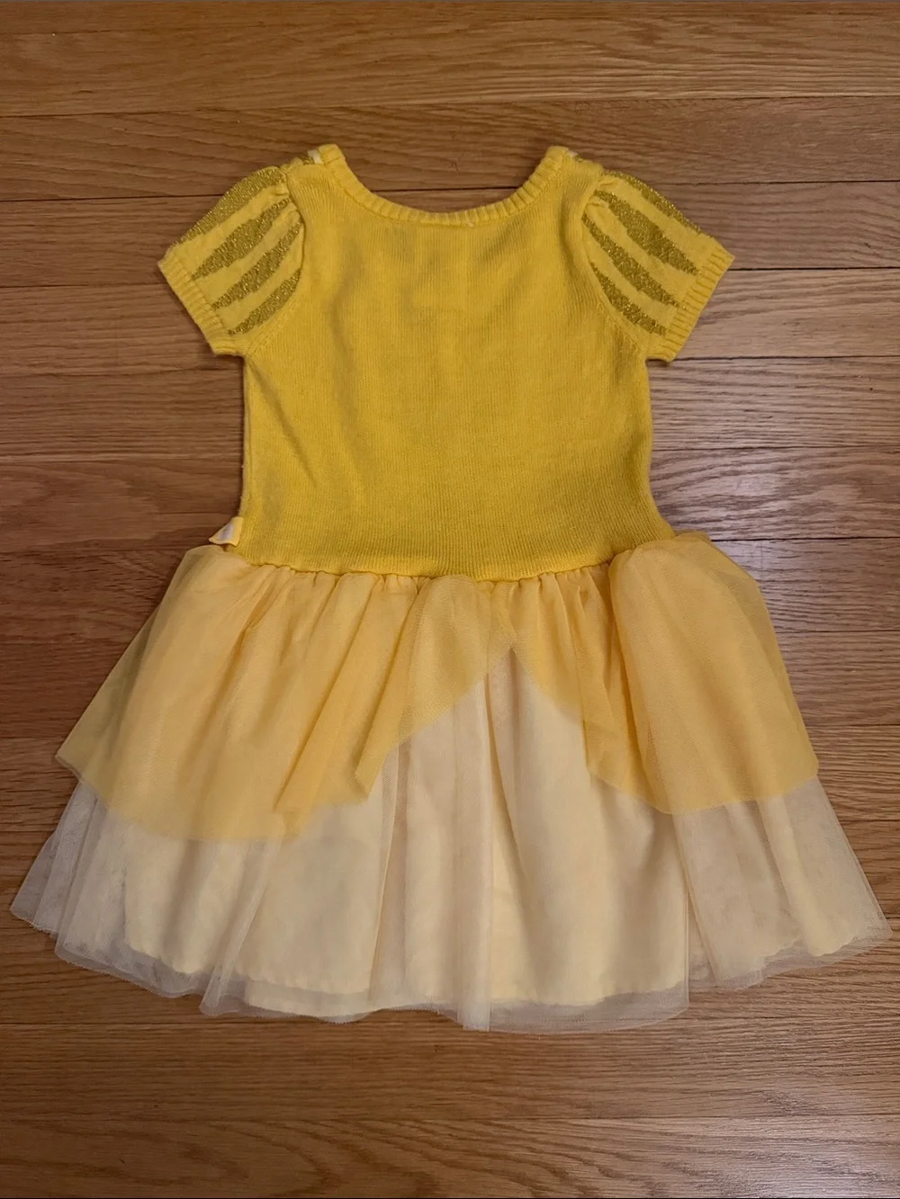 Disney Belle Yellow Princess Tutu Dress Costume